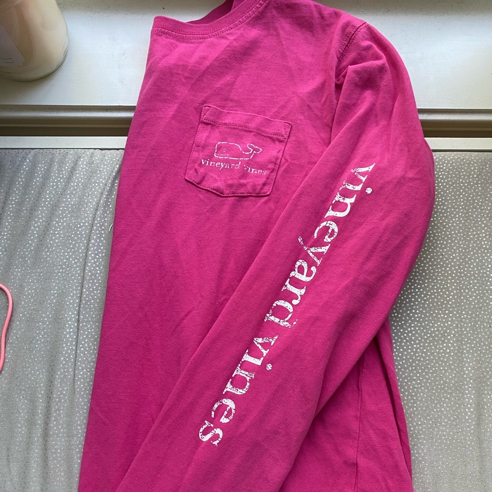 Pink Vineyard Vines Longsleeve Shirt